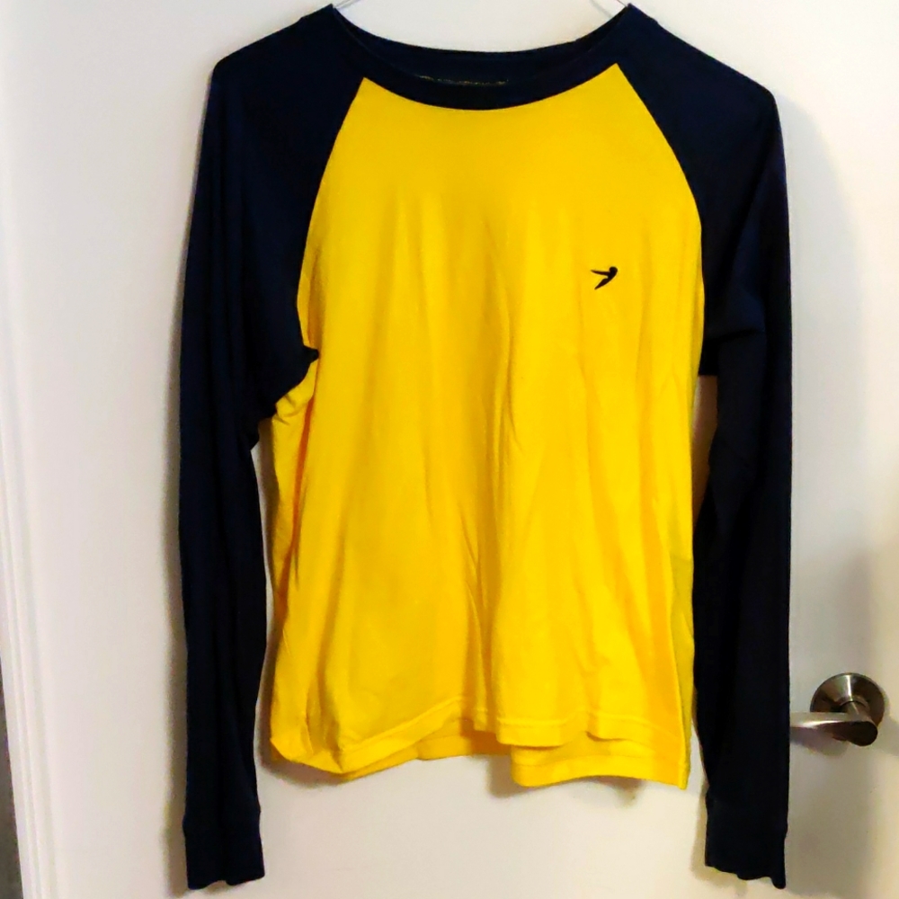 55 DSL Yellow / Blue Long Sleeved T-shirt M